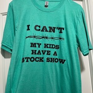 Casual Graphic Tee - Turquoise